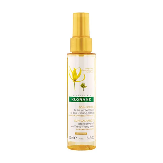 Soin Soleil Huile Protecteur à la Cire d'Ylang-Ylang Pour Cheveux Exposés au Soleil