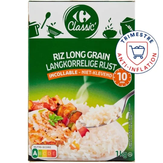 Riz long grain incollable 10 min