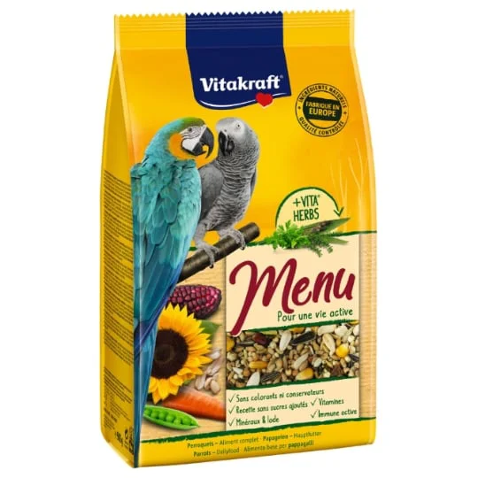Aliment pour oiseaux perroquets
