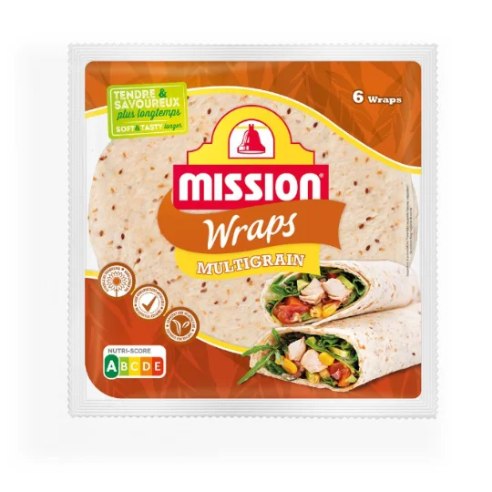 Wraps multigrains fraicheur et moelleux incomparable