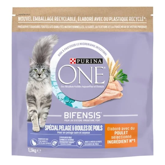 Croquettes pour chat spécial pelage & boule de poils