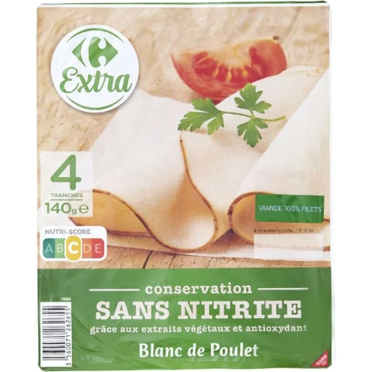 Blanc de poulet Sans Nitrite
