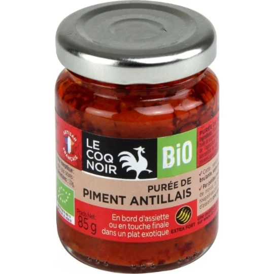 Purée de piment bio antillais