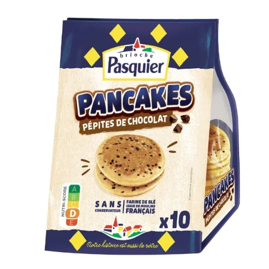 Pancakes aux pépites de chocolat