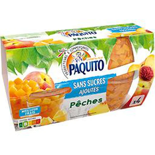 Pêches sans sucres ajoutés