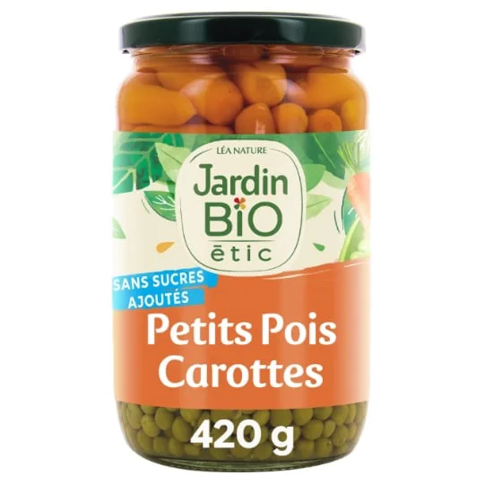 Petits pois carottes très fins Bio