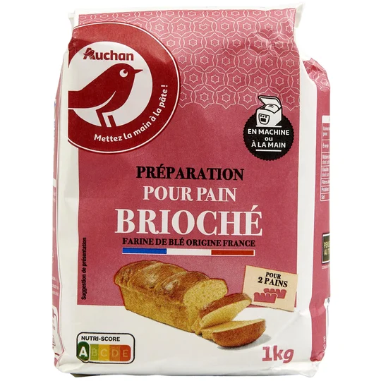 Farine boulangère sans levure pour pain brioché