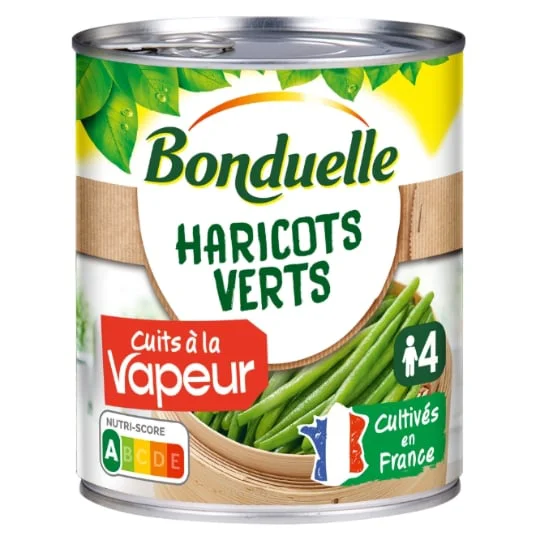 Haricots verts extra-fins cuits à la vapeur