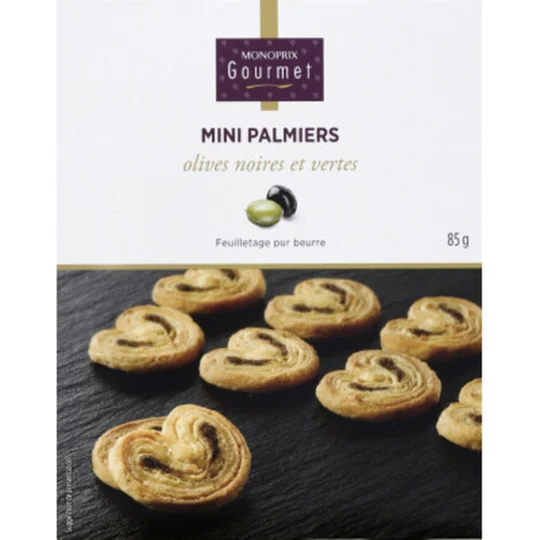 Mini palmiers olives noires et vertes
