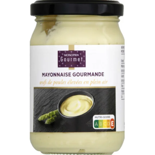 Mayonnaise gourmande, aux oeufs de poules élevées en plein air