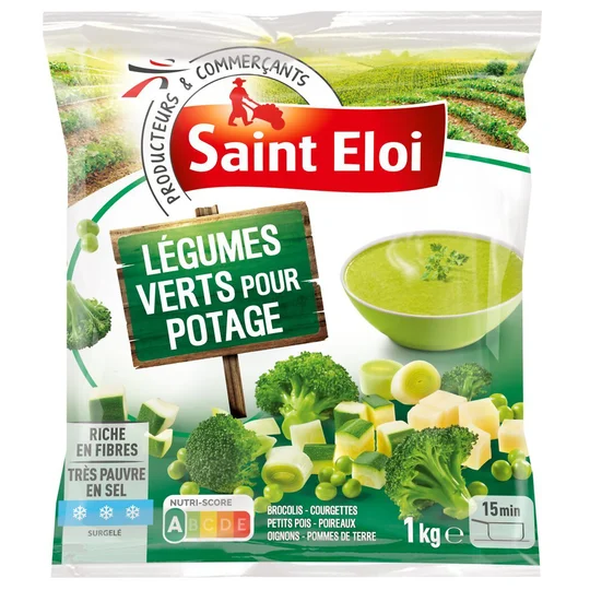 Légumes verts pour potage
