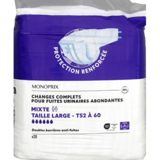 Changes complets mixtes large Taille 50-62