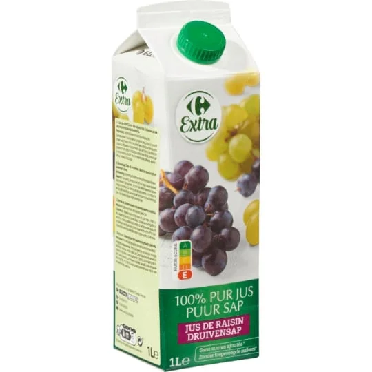 Jus de raisin 100% pur jus