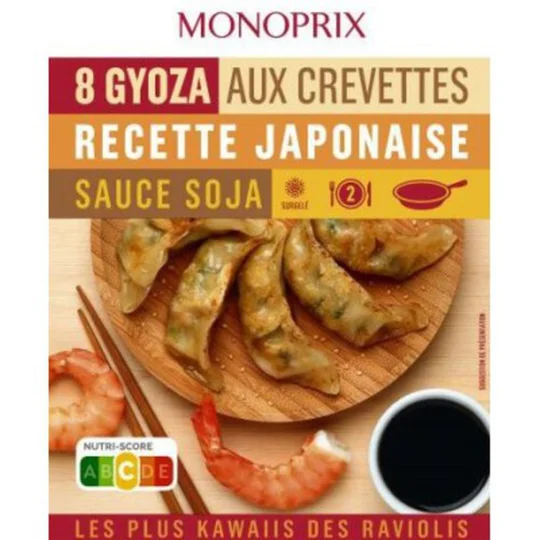 Gyoza aux crevettes recette Japonaise x8