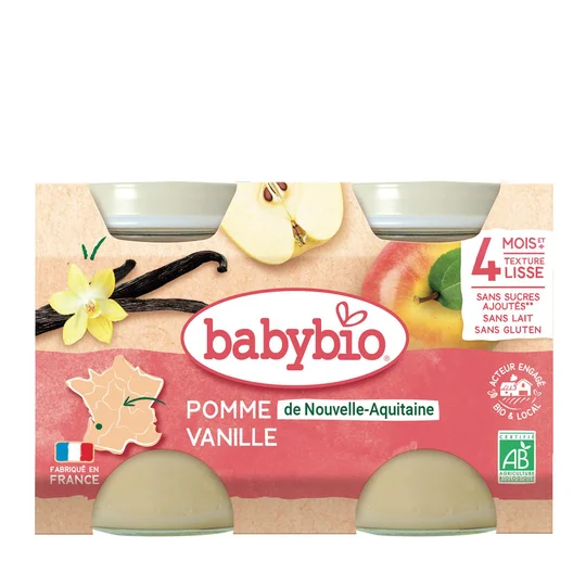 Compote bébé - 4 mois Pommes