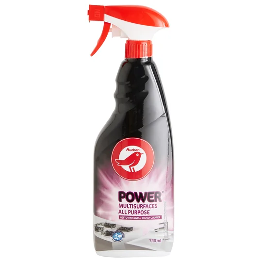 Spray nettoyant avec javel multi surfaces