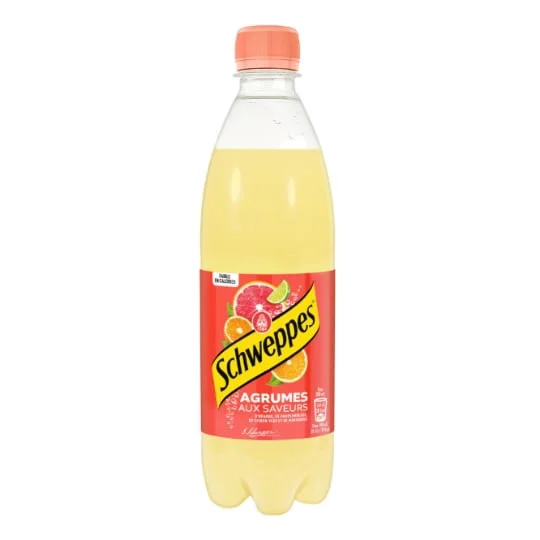 Soda aux saveurs de 4 agrumes