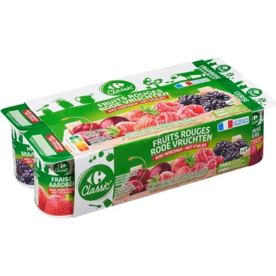 Yaourt fruits rouges