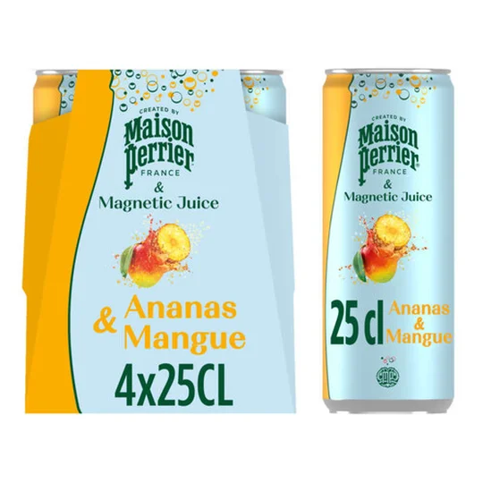 Maison perrier & Magnetic Juice Boisson Gazeuse Ananas Mangue