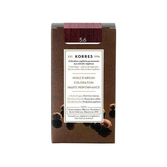 Coloration Permanente Huile d'Argan, Châtain Clair Magenta 5.6