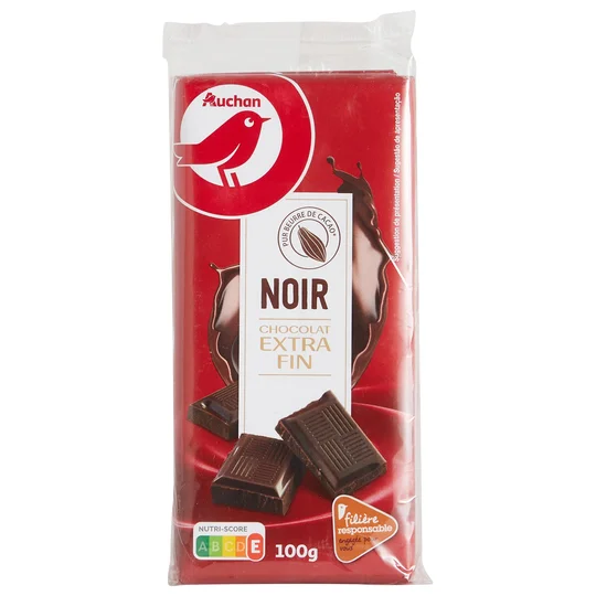 Tablette de chocolat noir