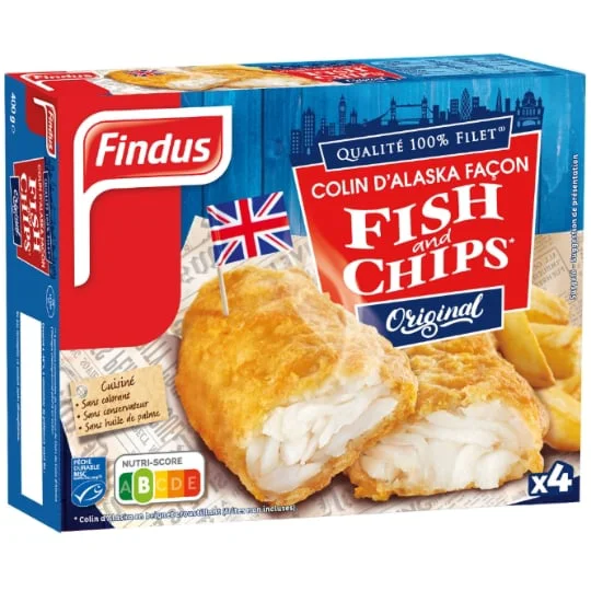 Poisson pané colin façon fish & chips msc