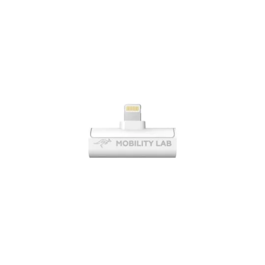 Adaptateur Lightning/Jack 3,5 Lightning vers Jack audio blanc
