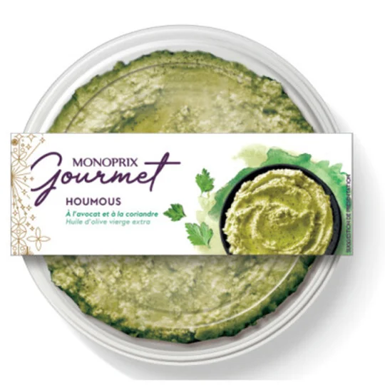 Houmous avocat et coriandre