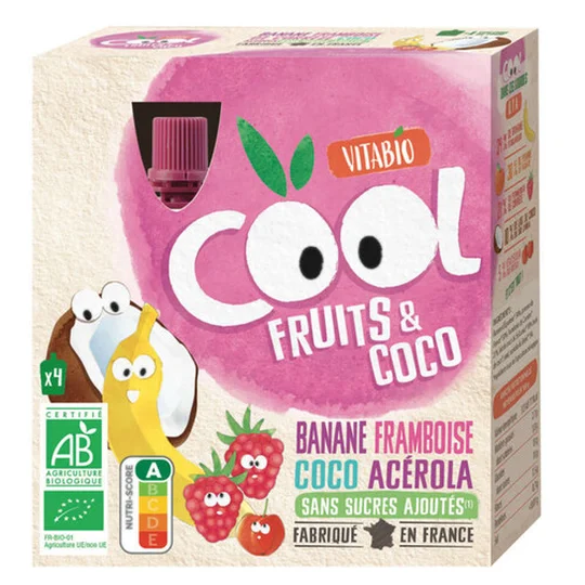 Cool Fruits & Coco Banane Framboise Coco Acérola