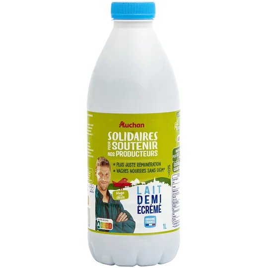 CULTIVONS LE BON Lait demi-écrémé UHT