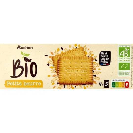 Biscuits petit beurre riches en céréales, sachets fraîcheur