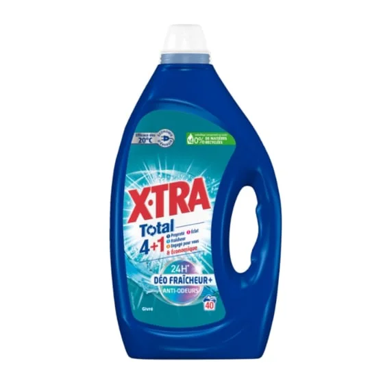 Lessive Liquide 4en1 24H Déo Fraicheur+ Anti Odeurs Givré