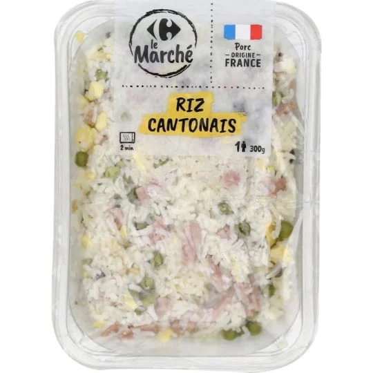 Plat cuisiné riz cantonais
