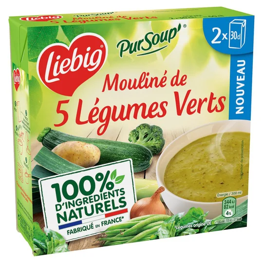 Pur'Soup - Mouliné de 5 légumes verts