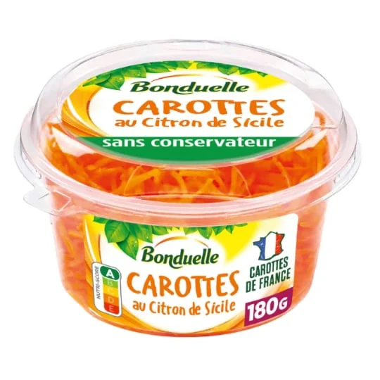 Carottes râpées citron de Sicile