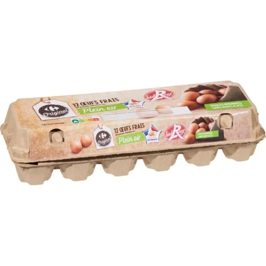 Oeufs frais Label Rouge plein air
