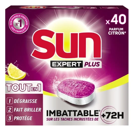 Tablettes Lave-Vaisselle Tout-en-1 Expert Plus Citron
