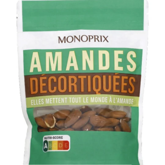 Amandes décortiquées