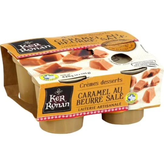 Crème dessert caramel beurre salé