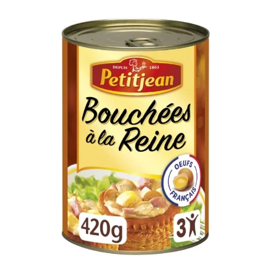 Plat cuisiné garniture pour bouchées à la reine