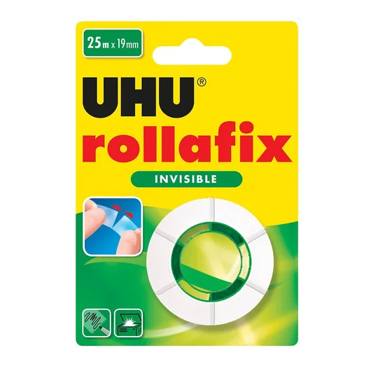 Rollafix - Ruban adhésif invisible 25mx19mm