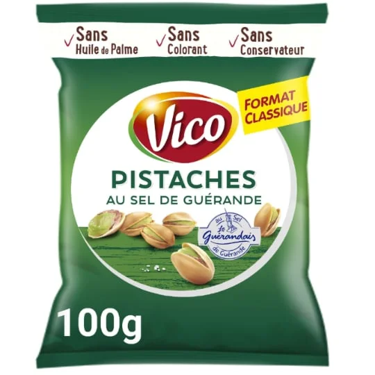 Pistaches grillées à sec
