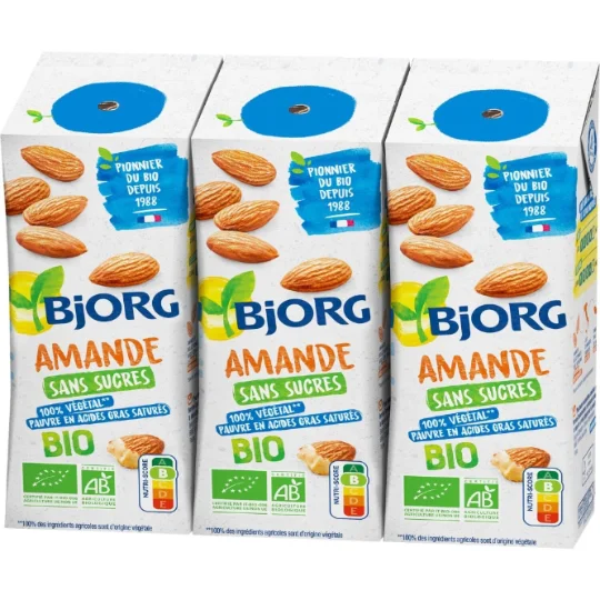 Boisson végétale d'amande sans sucres Bio
