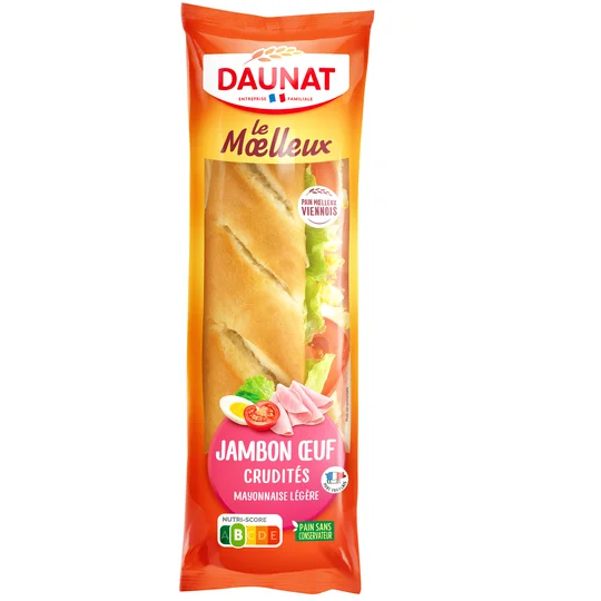 Baguette Le Moelleux Jambon Oeuf