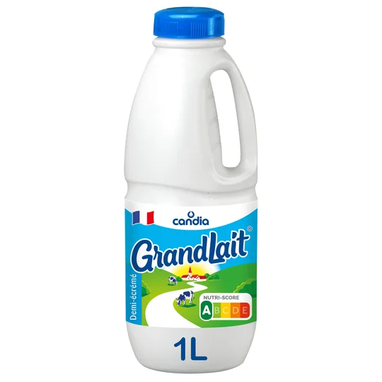 Lait demi-écrémé GrandLait Bouteille