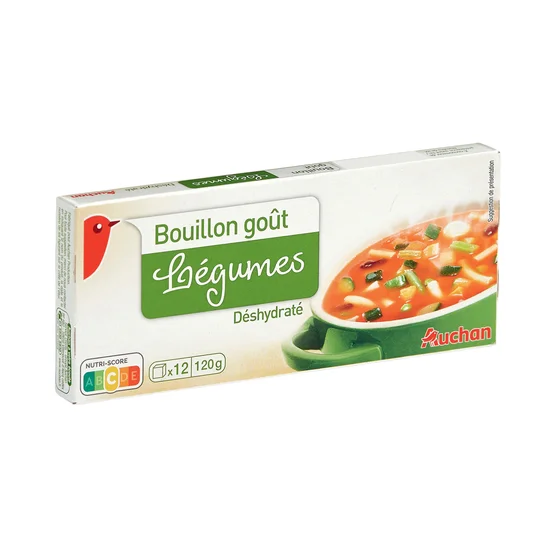 Bouillon goût légumes déshydraté en cube