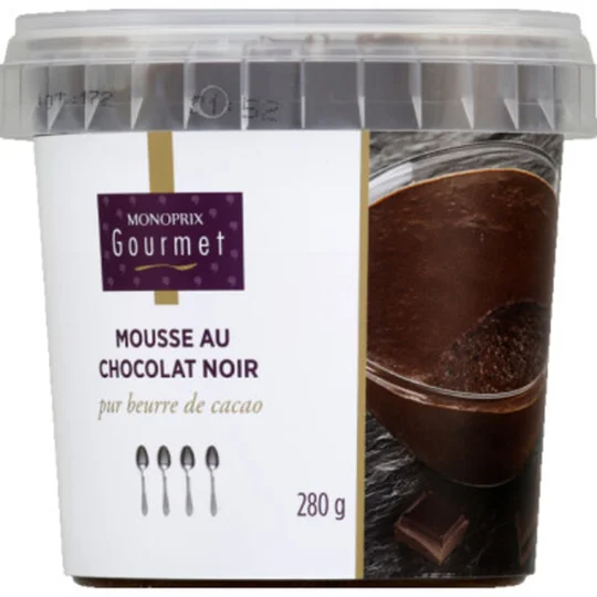 Mousse au chocolat noir