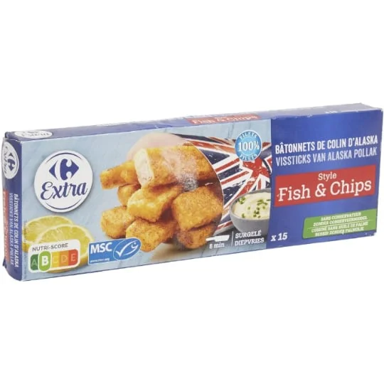 Bâtonnets de Colin d'Alaska Fish & Chips