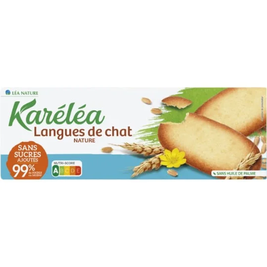 Biscuits langue de chat sans sucres ajoutés