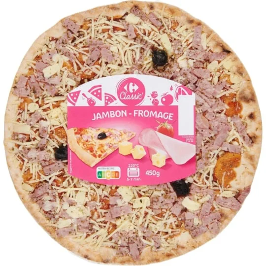 Pizza jambon fromage